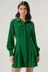 Clover Button Front Mini Dress